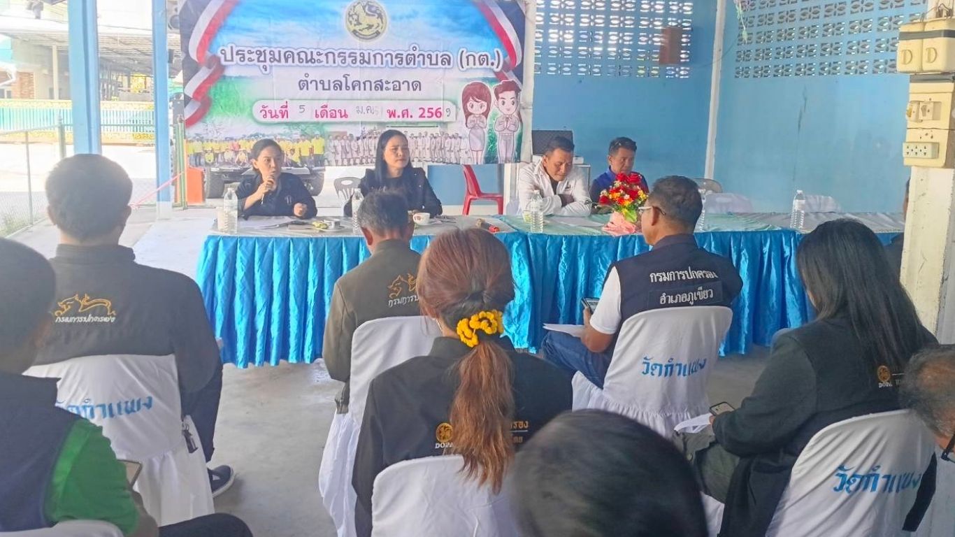 สพอ.ภูเขียว : ร่วมประชุมกำนัน/ผู้ใหญ่บ้านสัญจร โคกสะอาด อำเภอภูเขียว ประจำเดือน มกราคม 2569