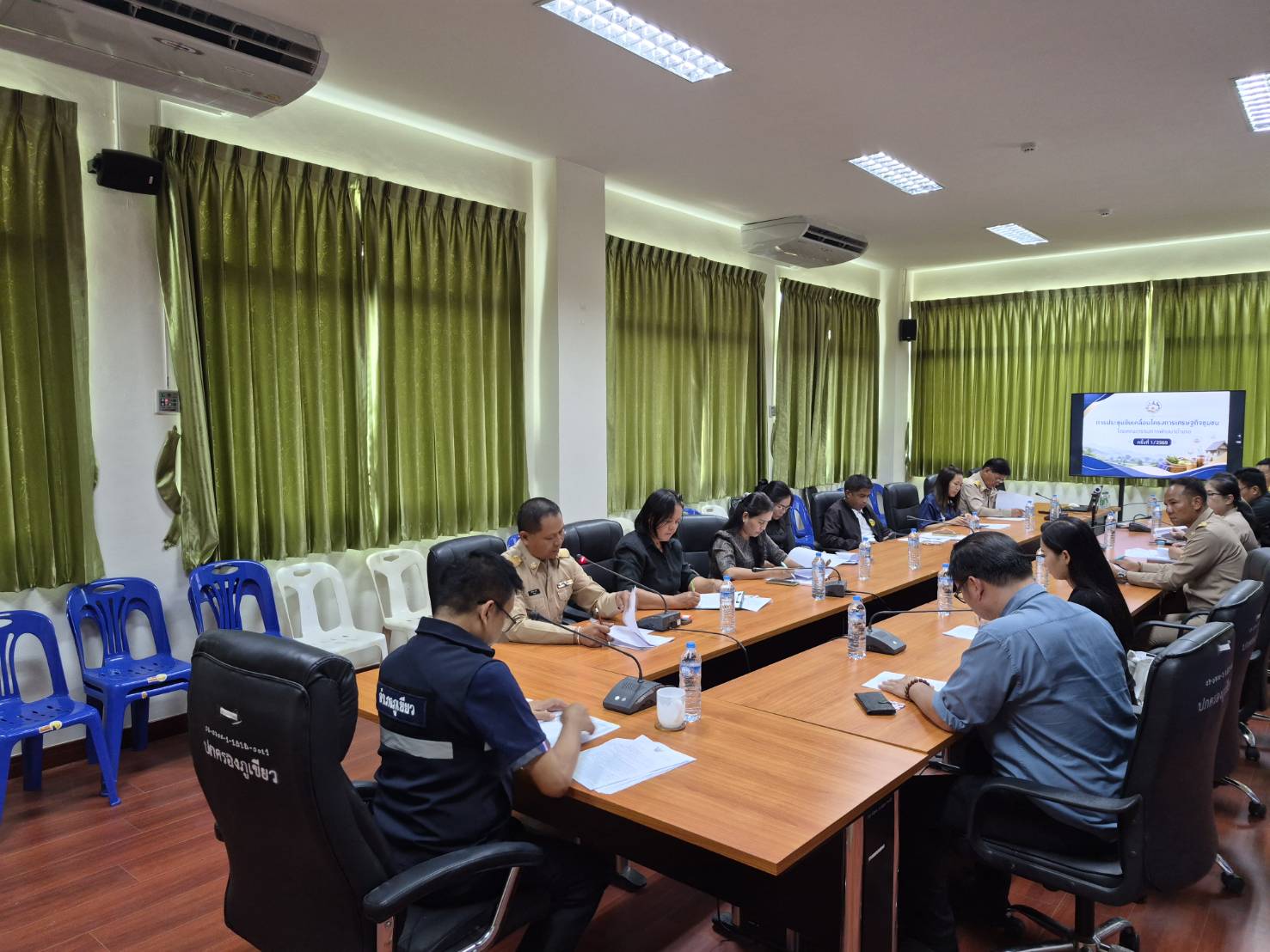 สพอ.ภูเขียว : ร่วมประชุมคณะกรรมการพัฒนาอำเภอ อำเภอภูเขียว